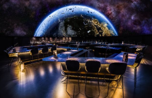 A photograph of the dome dining room at Alchemist