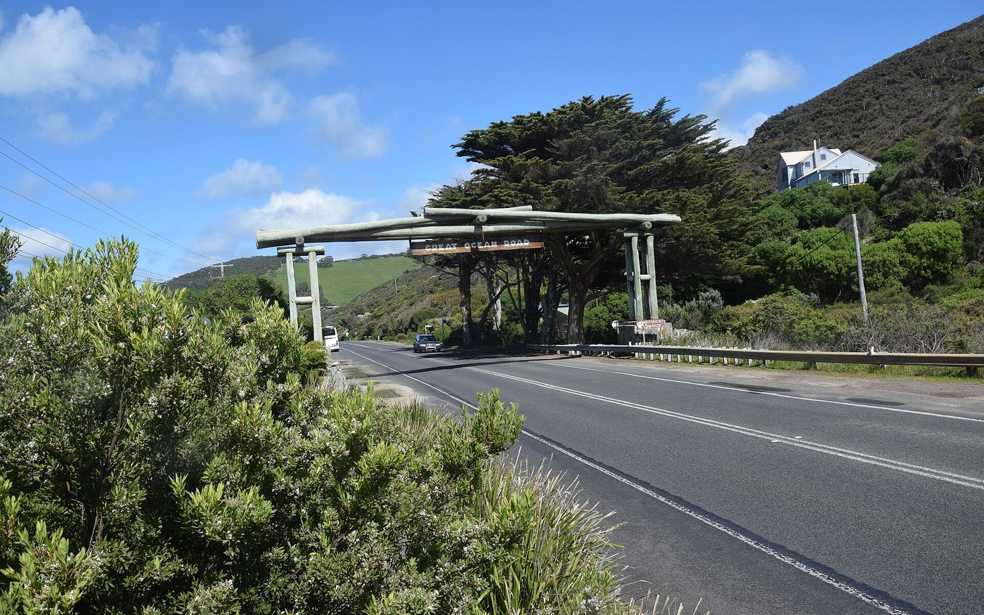The Great Ocean Road following Victoria's rugged southern coast