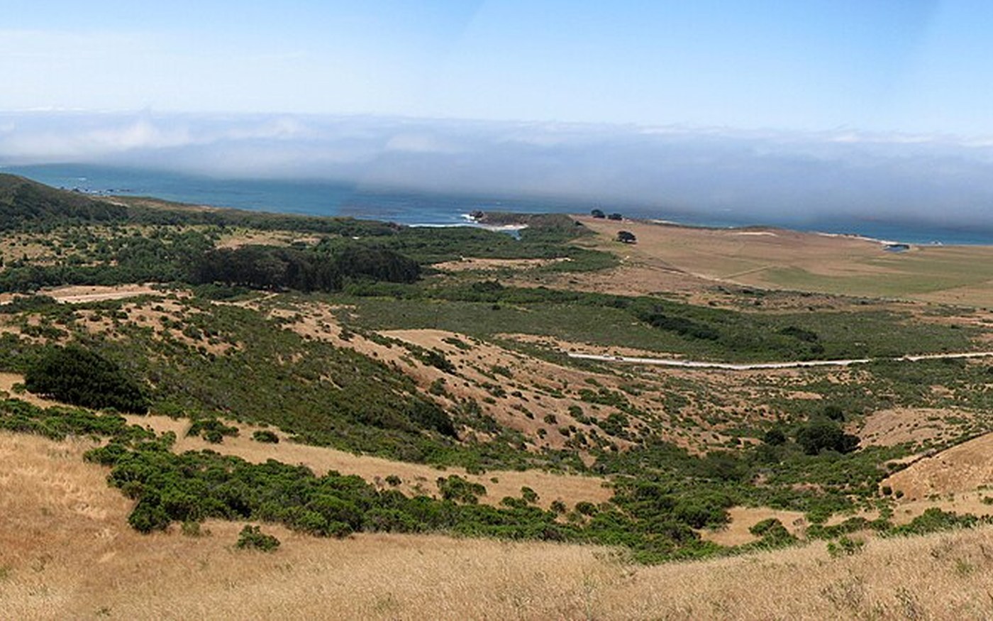 Pacific Coast Highway winding along the cliffs of Big Sur, California