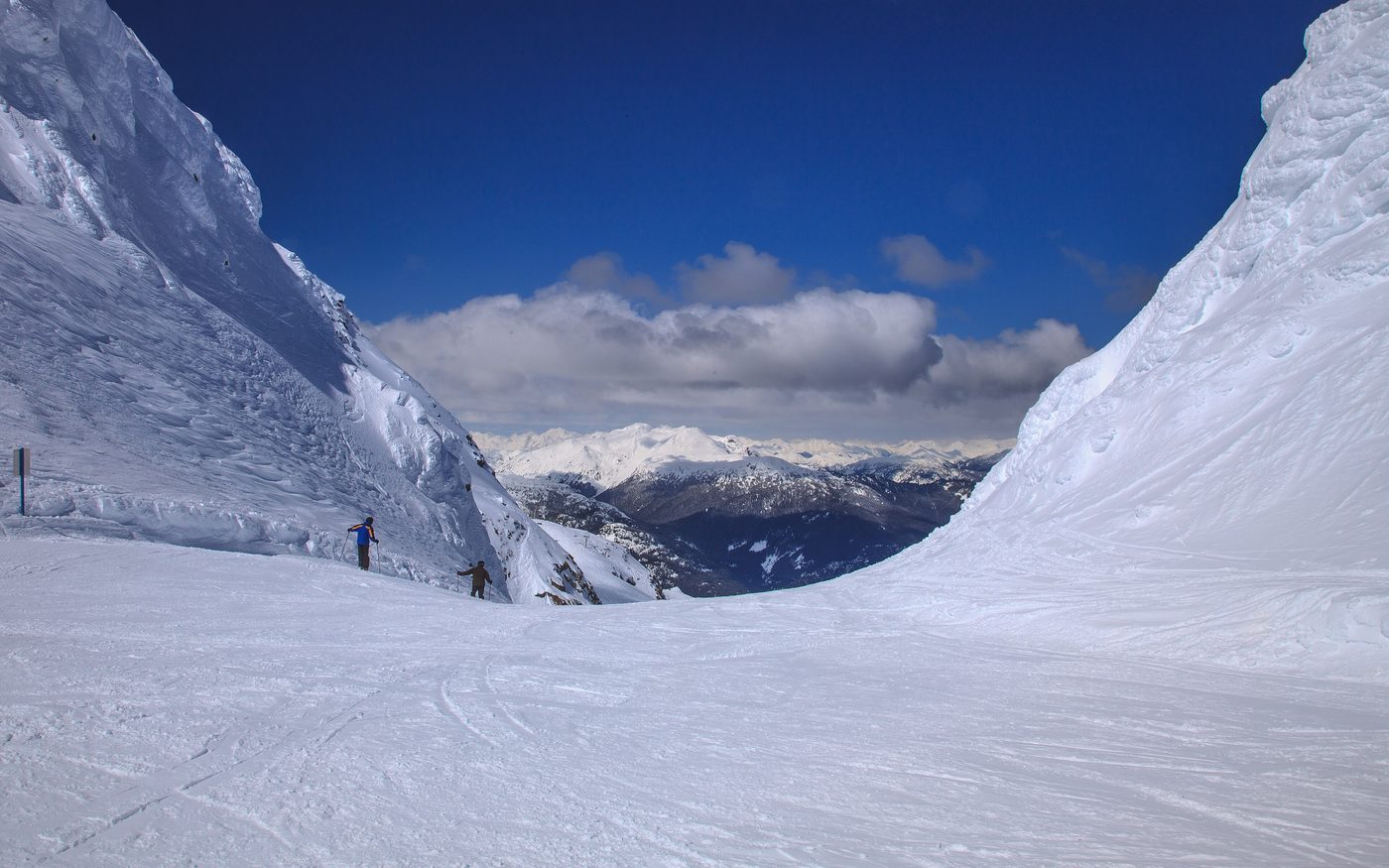 The slopes of Whistler Mountain in British Columbia