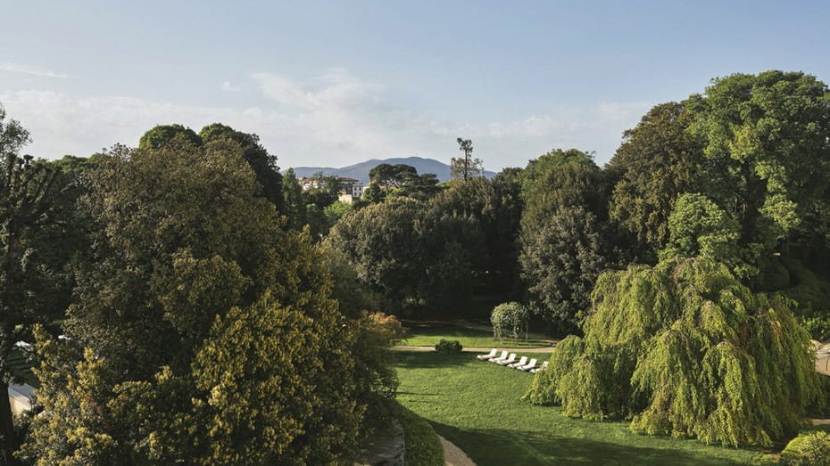 The Giardino della Gherardesca, the private park of Four Seasons Firenze