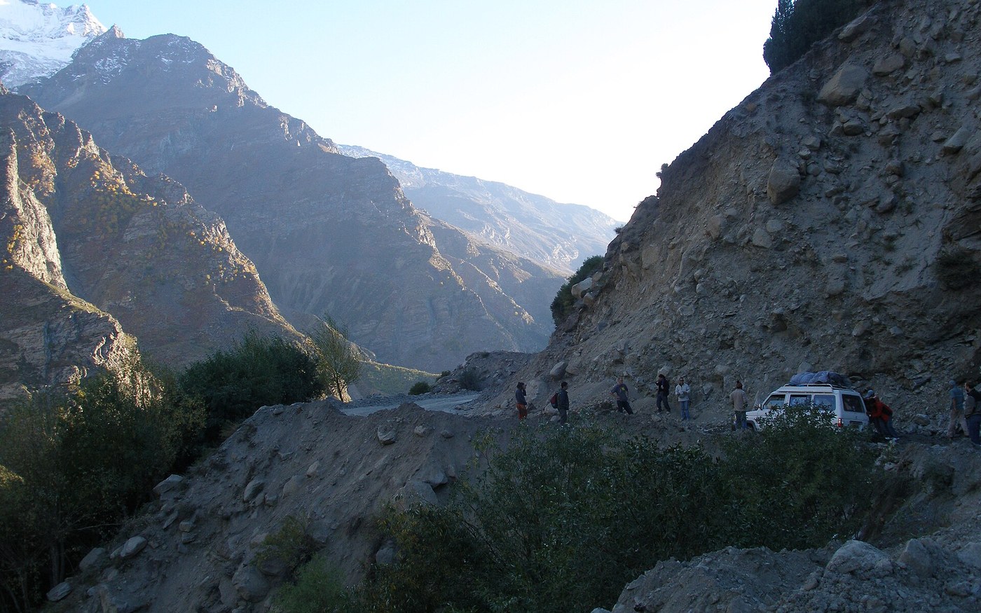The Leh–Manali Highway crossing a stark high-altitude Himalayan landscape